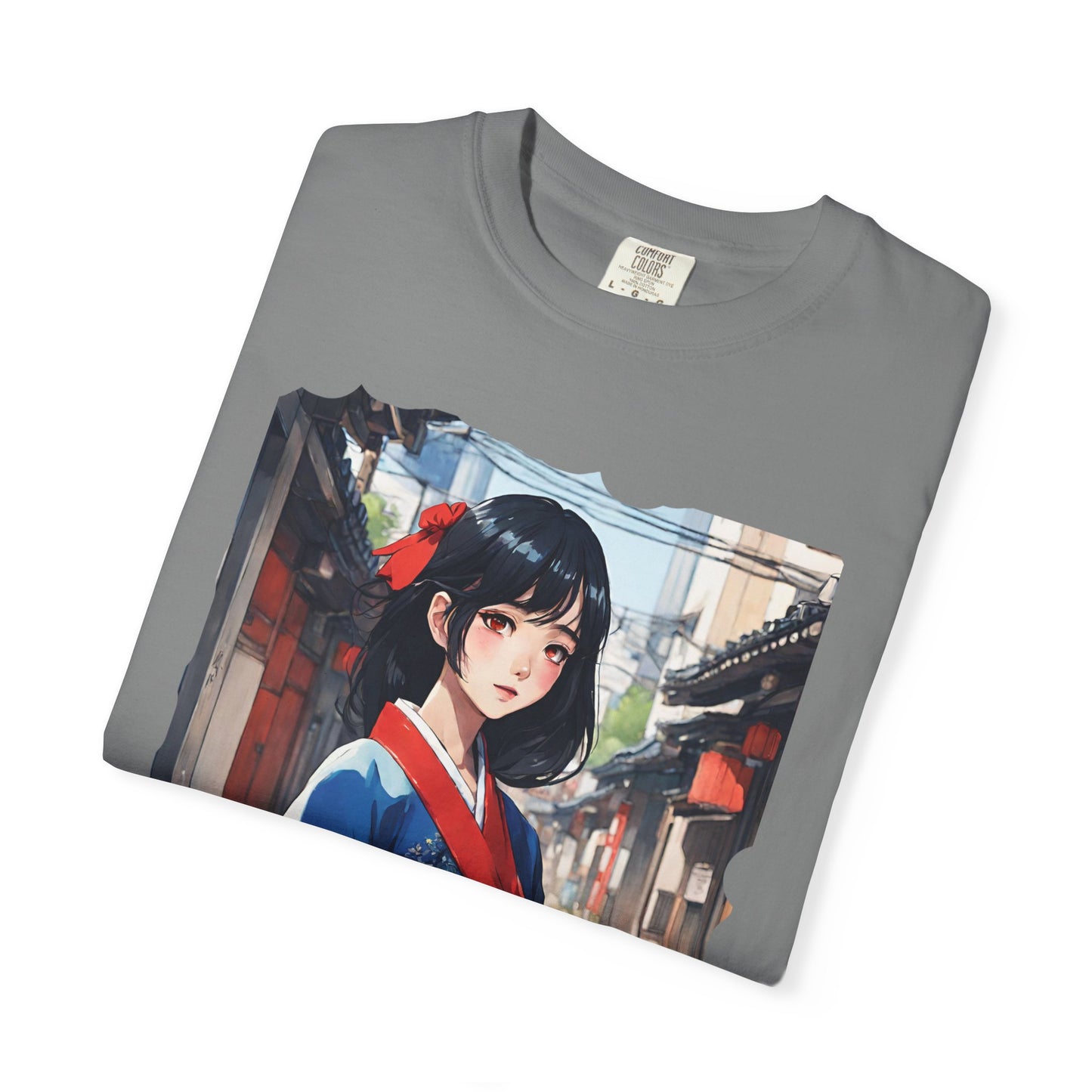 Japan Anime, Seoul, South Korea, Girl, Hanbok, Unisex Garment-Dyed T-shirt