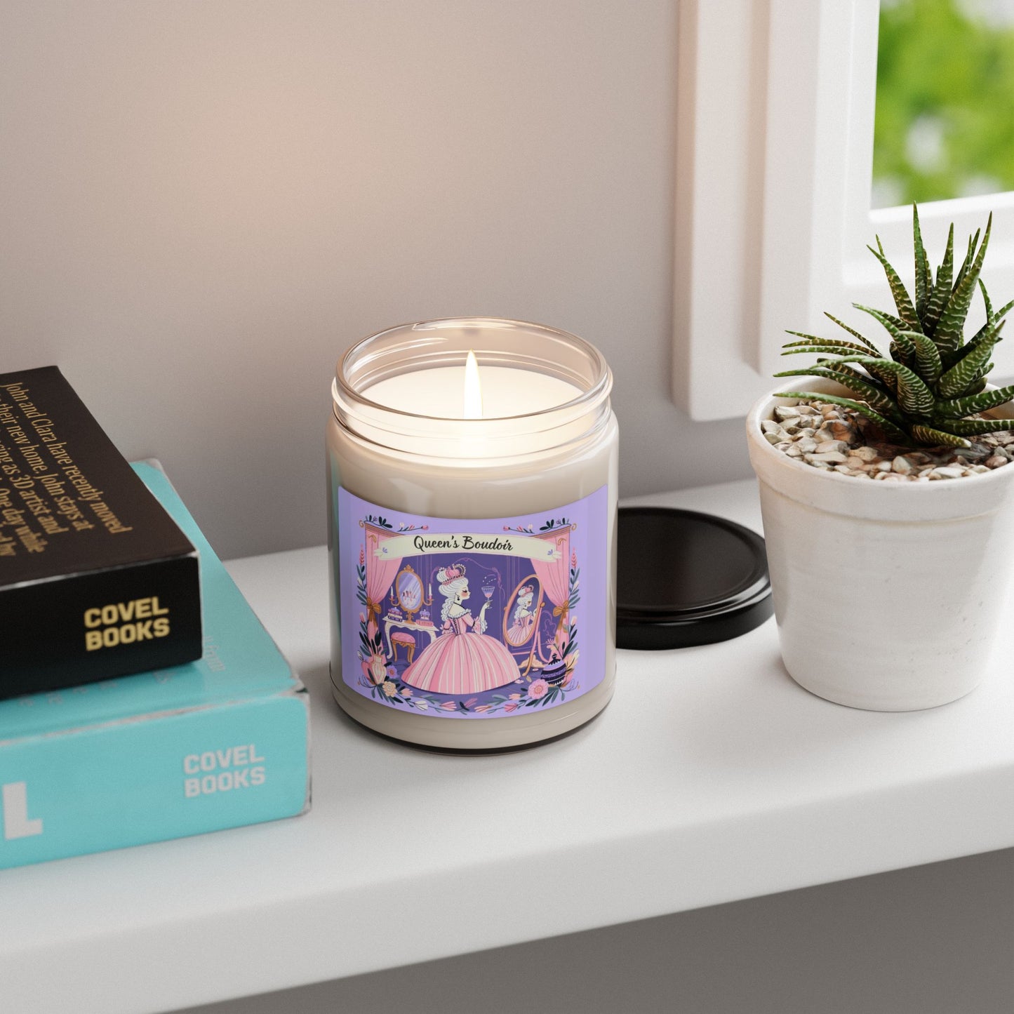 Marie Antoinette, France, Parisian, Lavender, Whimsical, Queen's Boudoir Scented Soy Candle, 9oz