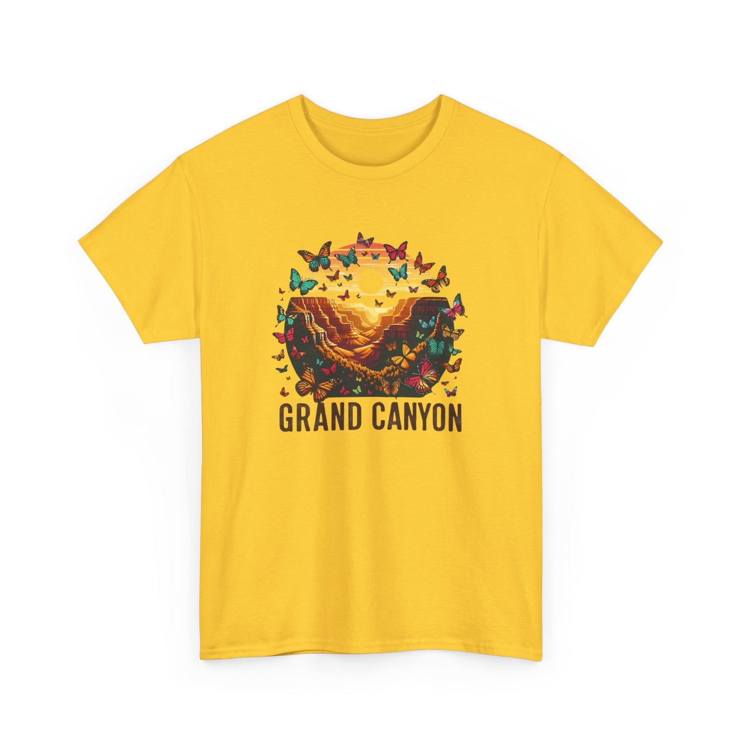 Grand Canyon Butterfly Unisex Tee, National Park Shirt Summer Gift Cotton T-Shirt, Southwest Nature Lover Top, Outdoor Adventure Hiking Tee,