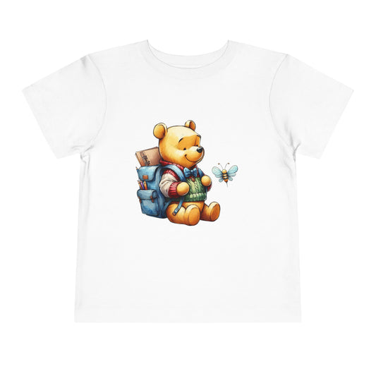Winnie the Pooh Toddler Tee, Cute Bear Shirt for Kids, Birthday Gift, Playtime Outfit, Nursery Apparel, Animal Lover Top, Short Sleeve