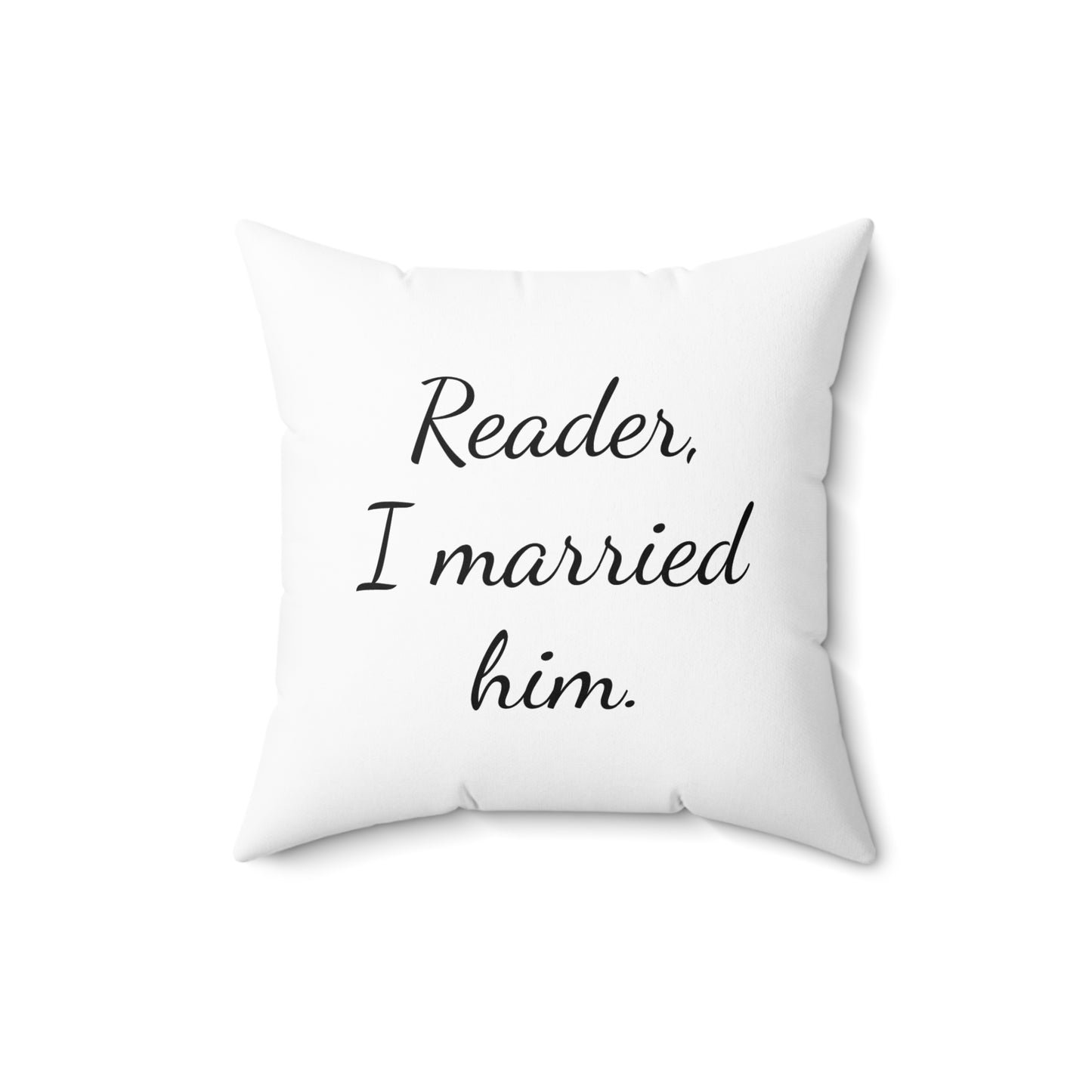 Literary Cushion Pillow, Jane Eyre Rochester Charlotte Bronte, Book Nook Gift, Library Decor, Square Pillow, Home Accent