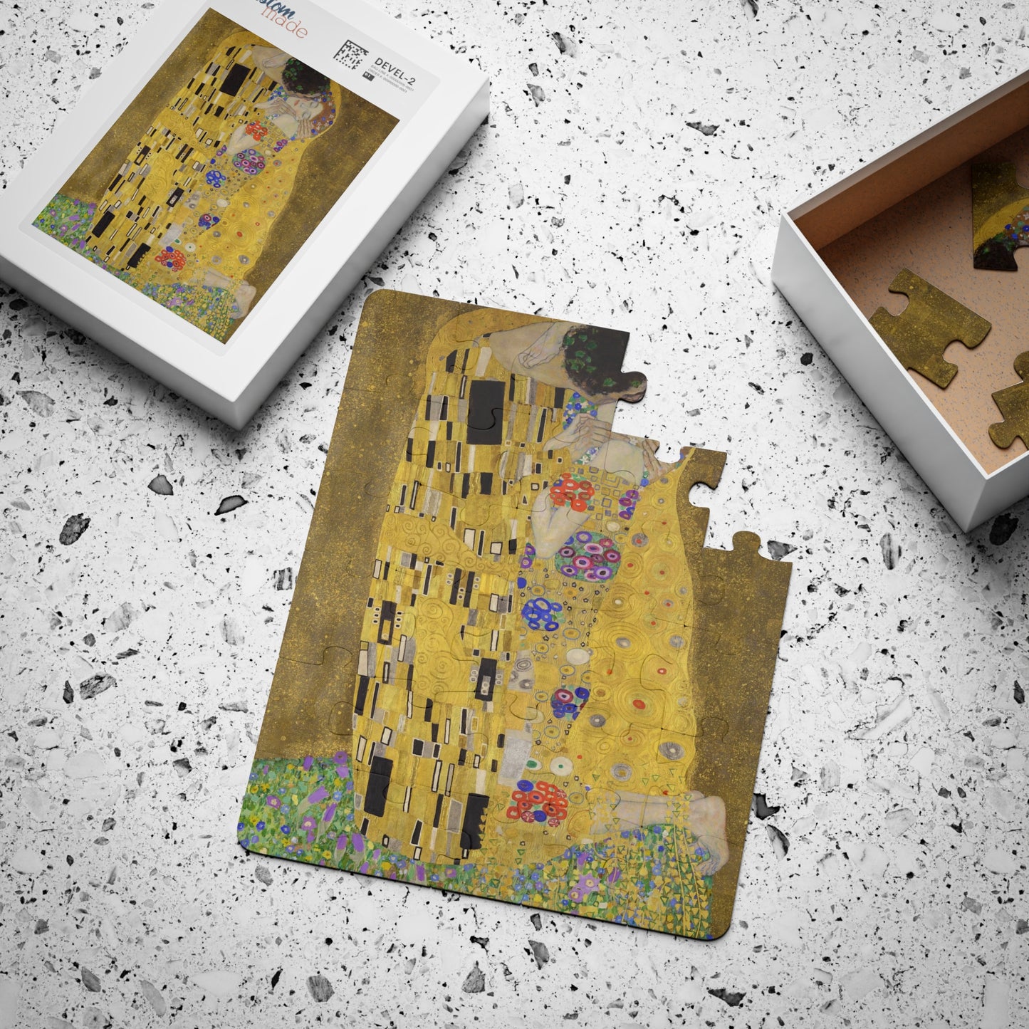 Kids, The Kiss, Gustav Klimt, Art, Puzzle, 30-Piece, Educational, Art, History, Class, Classroom