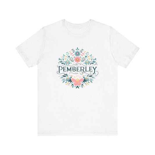 Regency Pride and Prejudice Shirt, Pemberley Jane Austen Gift Tee, Unisex Jersey, Short Sleeve, Literary Fan Apparel