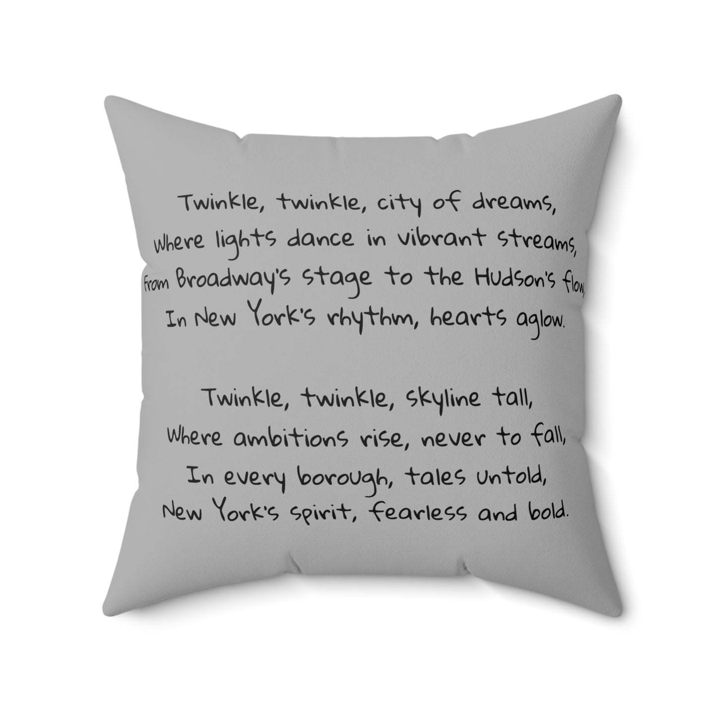 NYC, New York City, Twinkle Twinkle Little Star, Nursery Rhyme, Square Pillow, Library, Book Nook, Reading Corner, Home Decor,