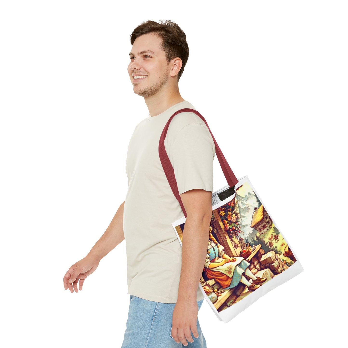 Heidi, Johanna Spyri, Literary, Tote Bag, Book Bag, School Bag, Library, Gift