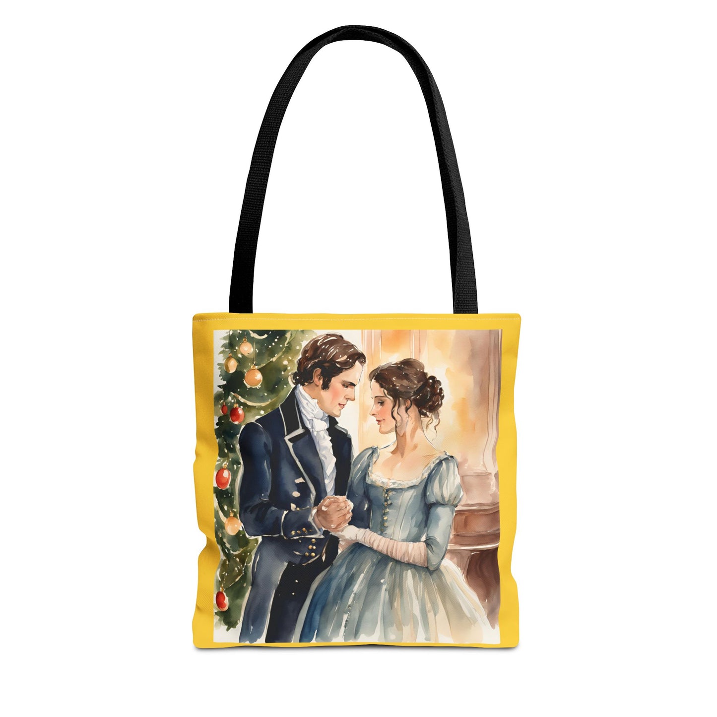 Jane Austen, Pride and Prejudice, Darcy, Elizabeth, Austenite, Christmas, Holiday, Gift, Tote Bag