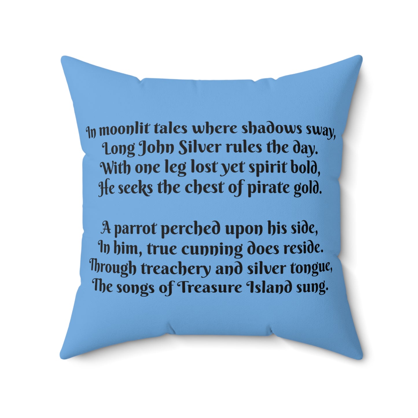 Pirate, Treasure Island, Ship, Square Pillow, Literary Pillow, Library, Book Nook, Reading Corner, Classroom, Teacher, Gift, Reader