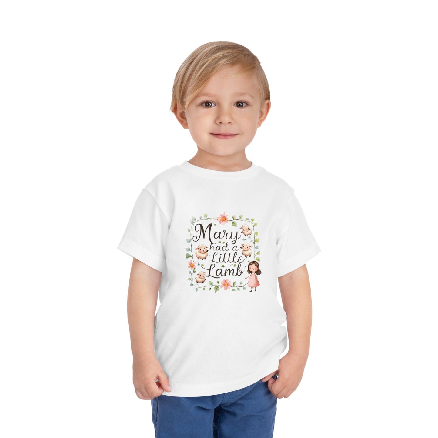 Mary Had a Little Lamb Toddler Tee, Cute Kids Shirt, Nursery Rhyme Apparel, Baby Gift, Playtime Outfit, Toddler Fashion