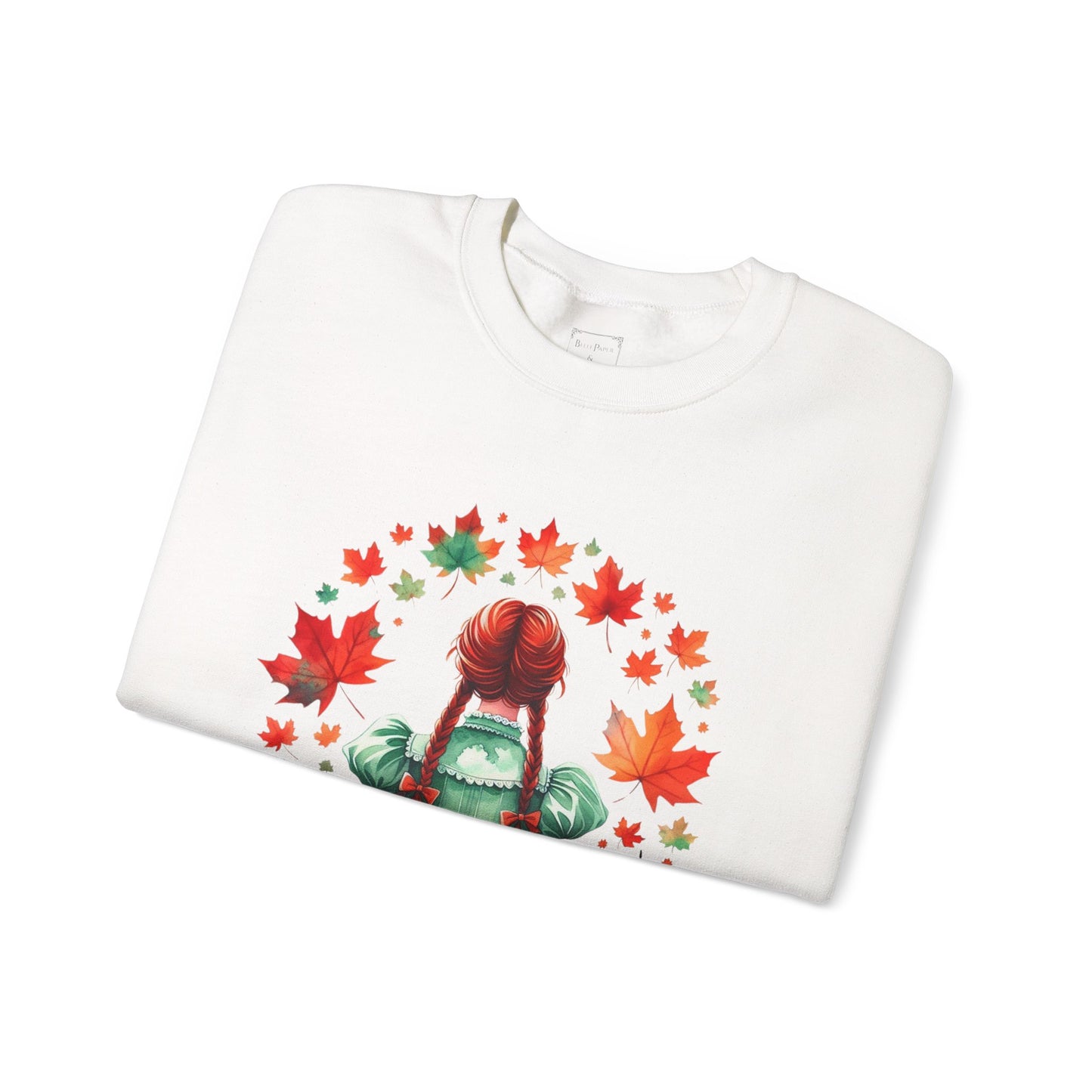 Fall Sweatshirt with Autumn Leaves Design - Anne of Green Gables Shirt | Thanksgiving Jumper, October Apparel, Family Gatherings Top, Cozy