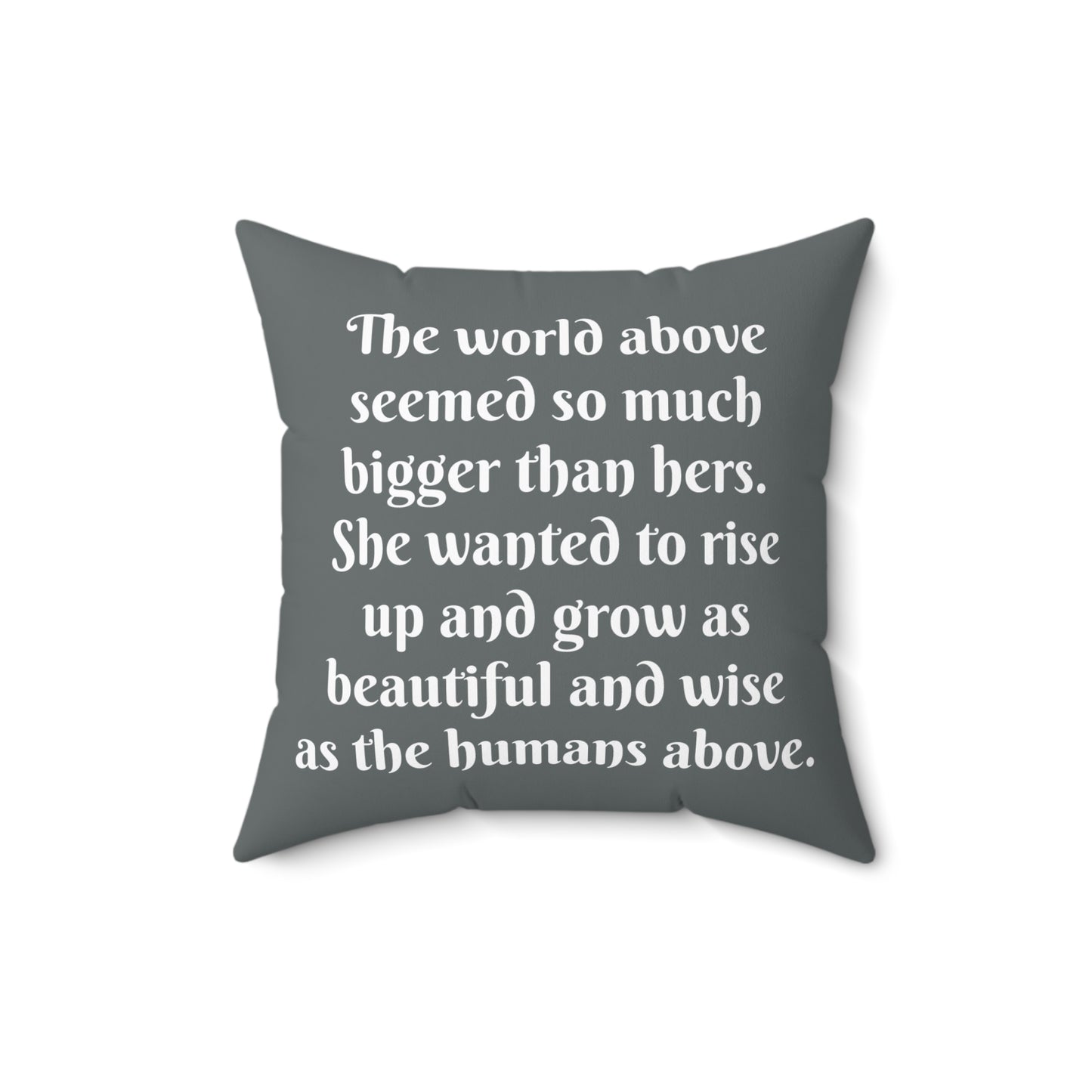 Square Pillow Little Mermaid Fairytale Hans Christian Anderson Book Nook Cushion, Home Decor, Nursery, Reading Nook Pillow, Library Gift