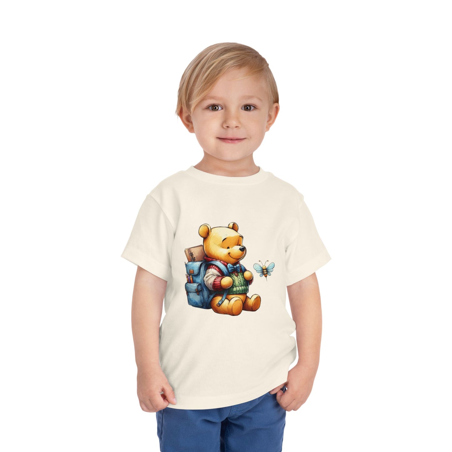 Winnie the Pooh Toddler Tee, Cute Bear Shirt for Kids, Birthday Gift, Playtime Outfit, Nursery Apparel, Animal Lover Top, Short Sleeve