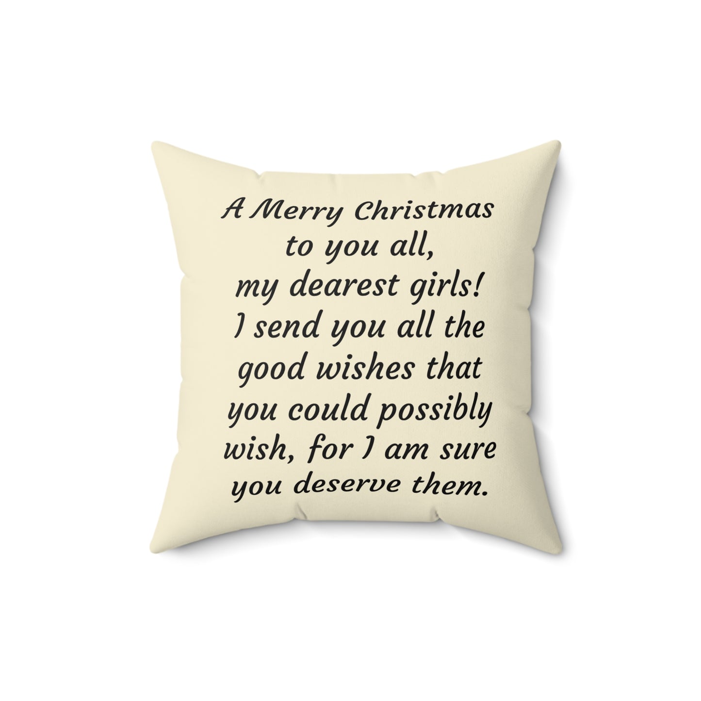 Little Women, Louisa May Alcott, Christmas, Holiday, Gift, Literary Pillow, Square Pillow