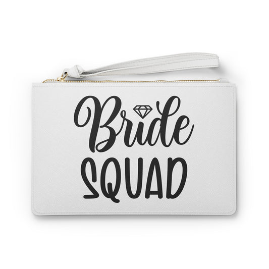 Bride Squad, Bridal Party, Wedding, Cosmetic Pouch, Shower, Bachelorette, Gift, Clutch Bag