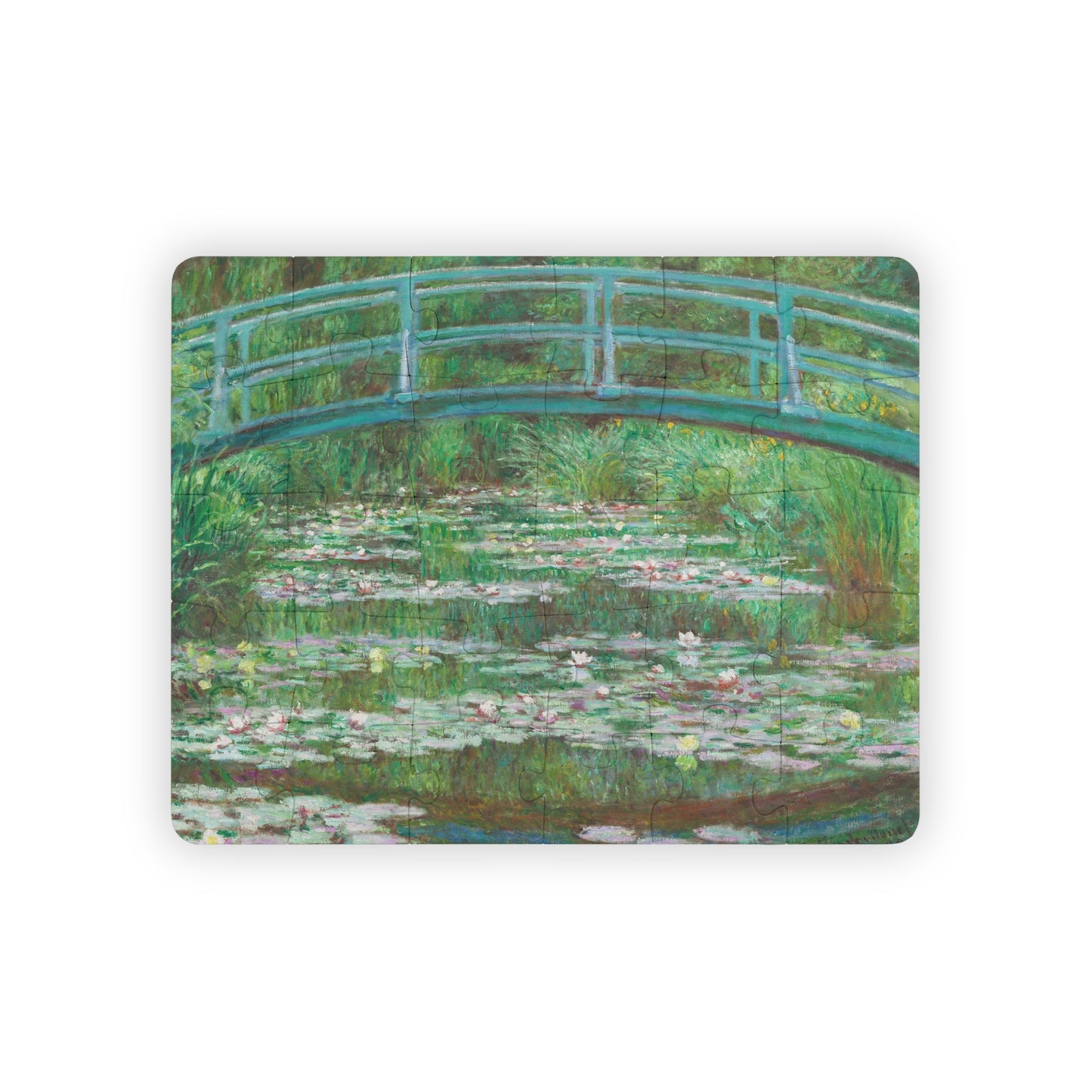 Kids, Japanese Bridge, Claude Monet, Art, Gift, Puzzle, 30-Piece, Educational, Classroom, Teacher, Art History