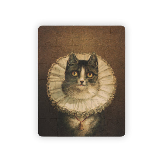 Kids' Puzzle, 30-Piece - The Cat Widow Portrait by L Prang & Co - Educational Classroom Teacher Art History Gift