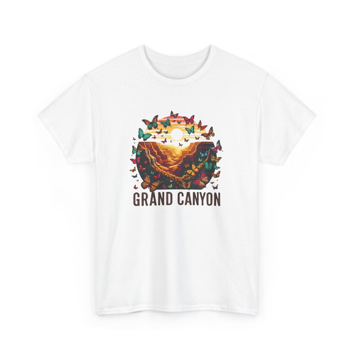 Grand Canyon Butterfly Unisex Tee, National Park Shirt Summer Gift Cotton T-Shirt, Southwest Nature Lover Top, Outdoor Adventure Hiking Tee,