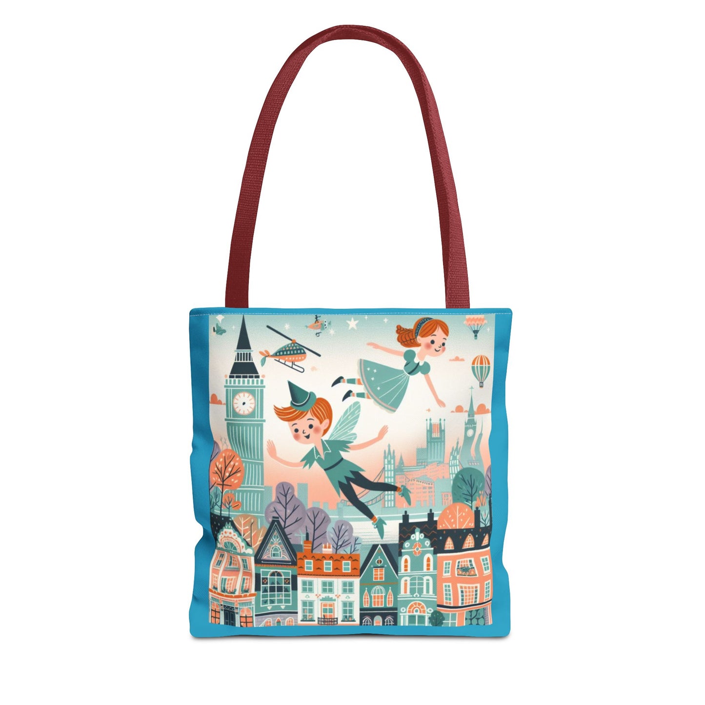 Peter Pan, JM Barrie, Fairy Tale, Tote Bag, Book Bag, Library Bag, Gift