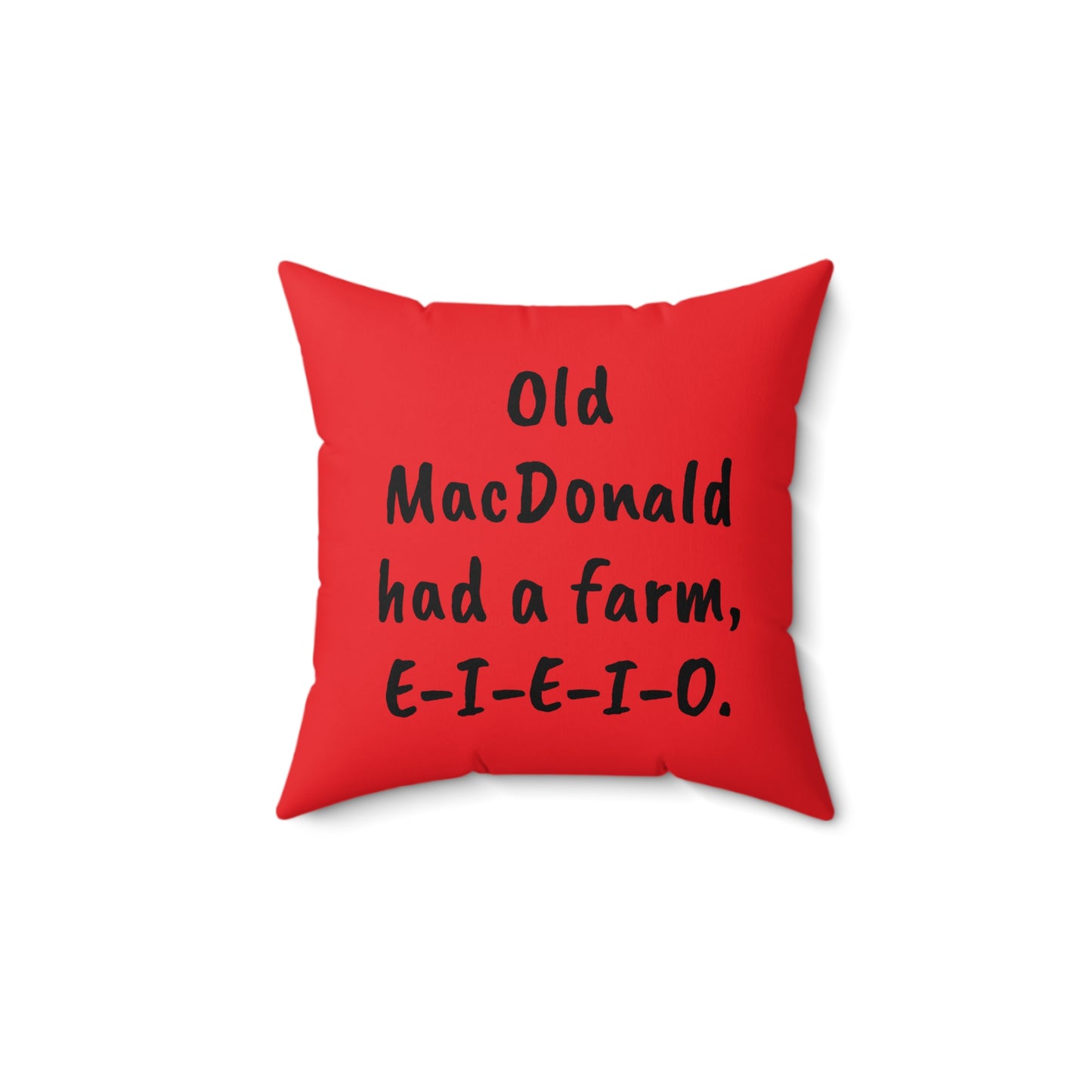 Old MacDonald, Farm, Nursery Rhyme, Square Pillow, Book Nook, Reading Corner, Classroom, Library, Animals, Barn