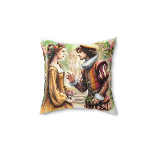 Shakespeare, Taming of the Shrew, Kate, Petruchio, Spun Polyester Square Pillow, Gift