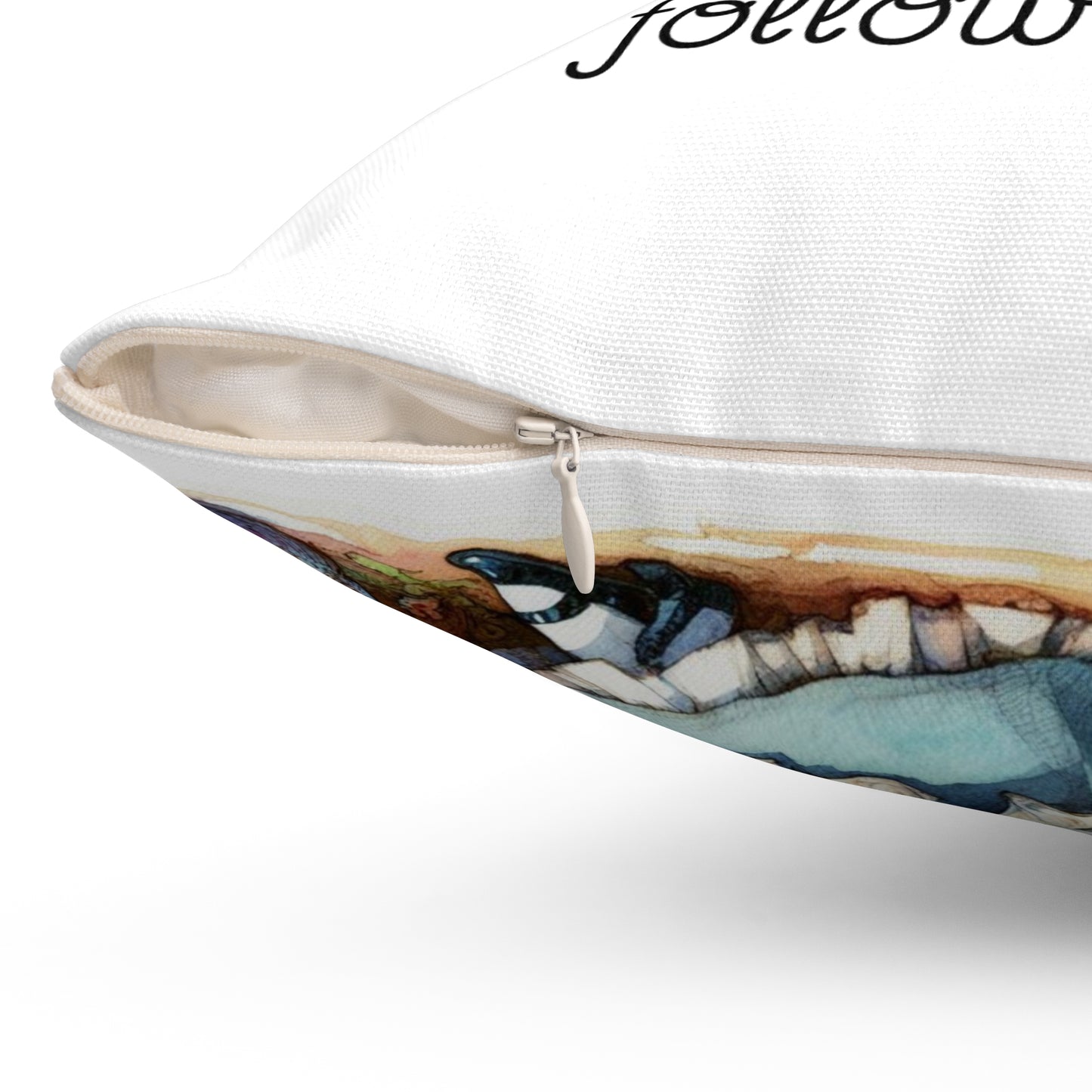 Adventures of Alice in Wonderland, Lewis Carroll, Cushion, Pillow, Library, Book Nook, Decor, Gift, Bedding, Literary Pillow