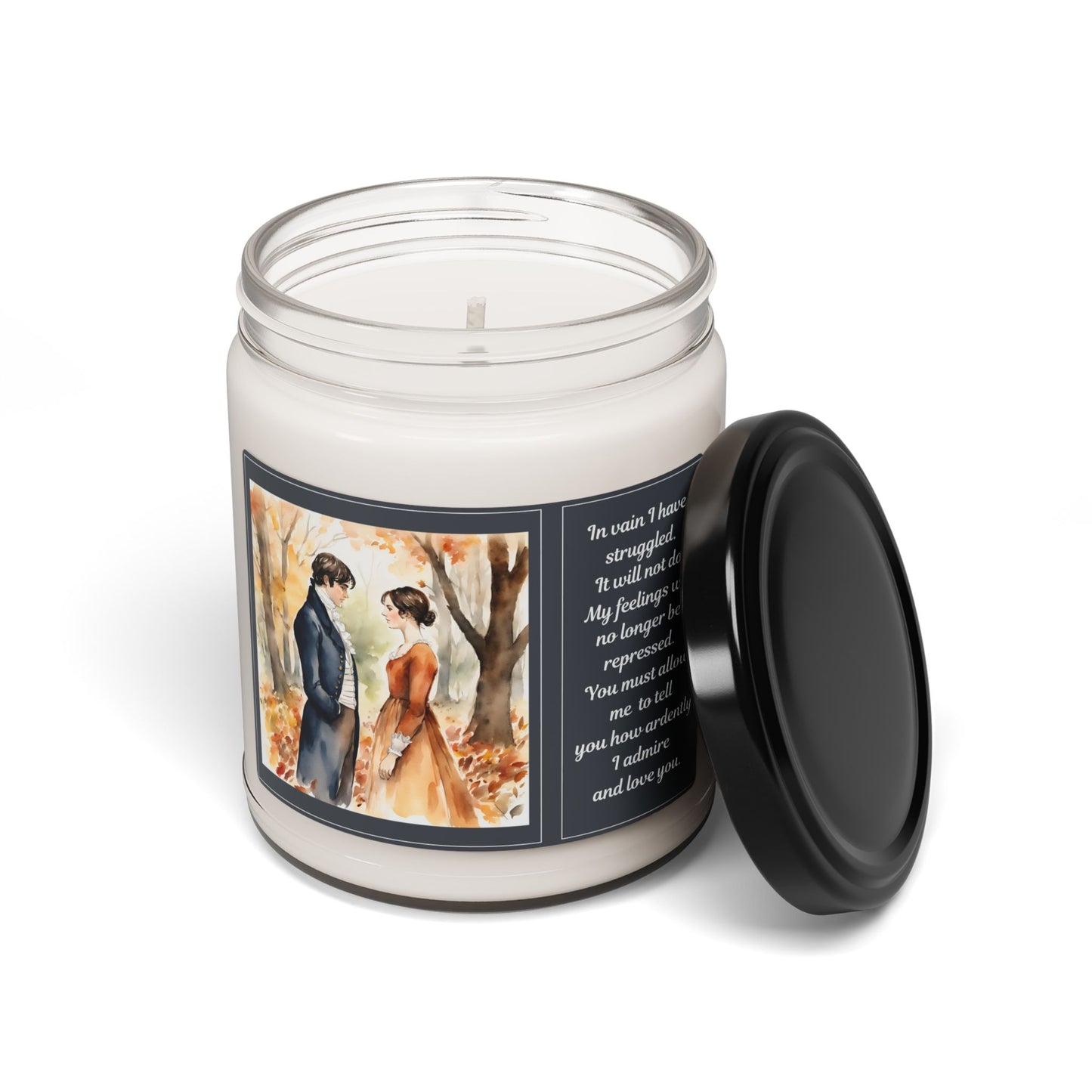 Pride and Prejudice, Jane Austen, Autumn, Fall, Season, Gift, Scented Soy Candle, 9oz, Nine Scents Available