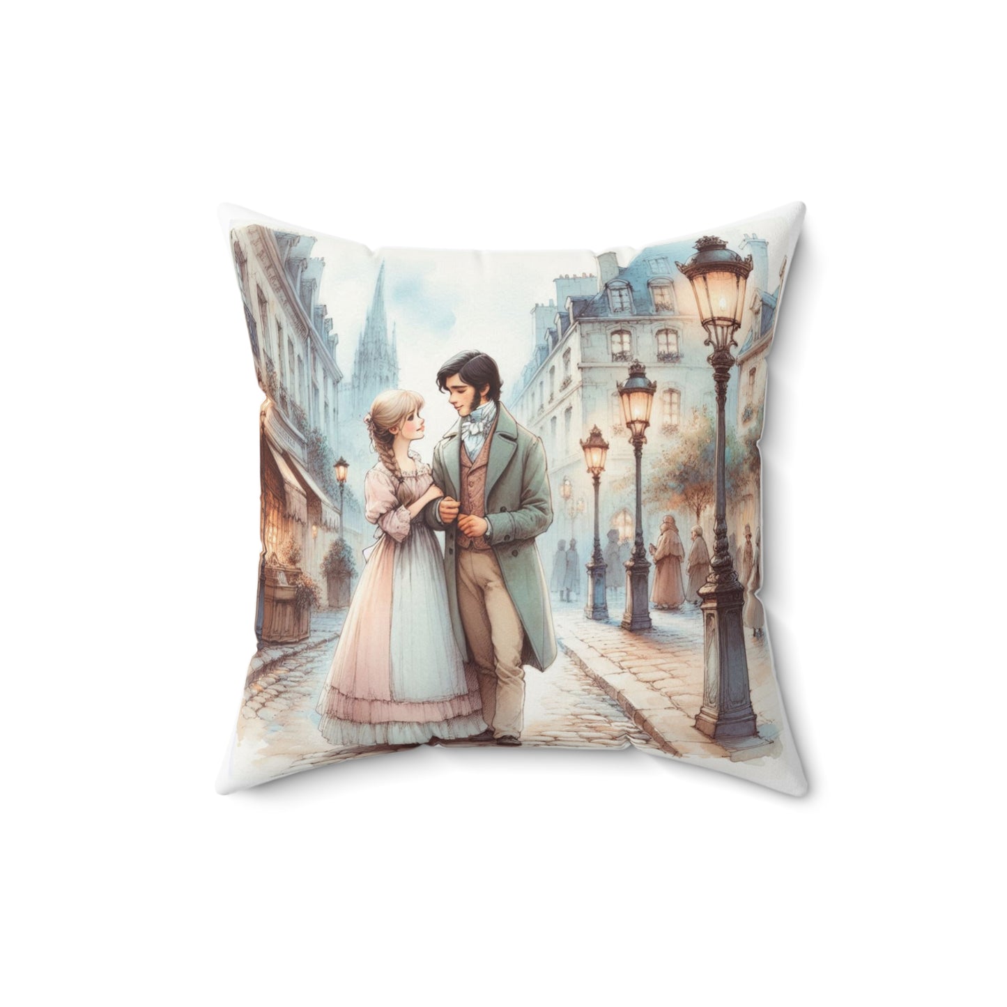 Les Misérables Literary Pillow, Victor Hugo Book Nook Decor, Library Cushion, Square Pillow Gift, Spun Polyester