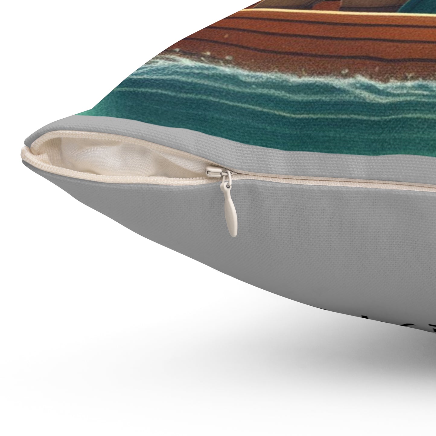 Korean, Row Row Your Boat, Nursery Rhyme,  Square Pillow,  School, Nursery, Child, Hangul, Library, Book Nook, Reading Corner, Class