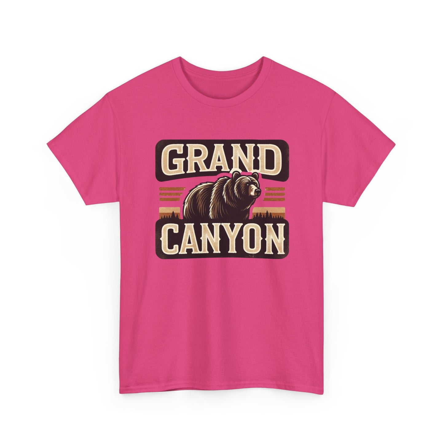 Grand Canyon Bear Unisex Heavy Cotton Tee - National Park Outdoor Summer Vacation Wildlife Shirt, Hiking Gift, Nature Lover Tee, Adventure