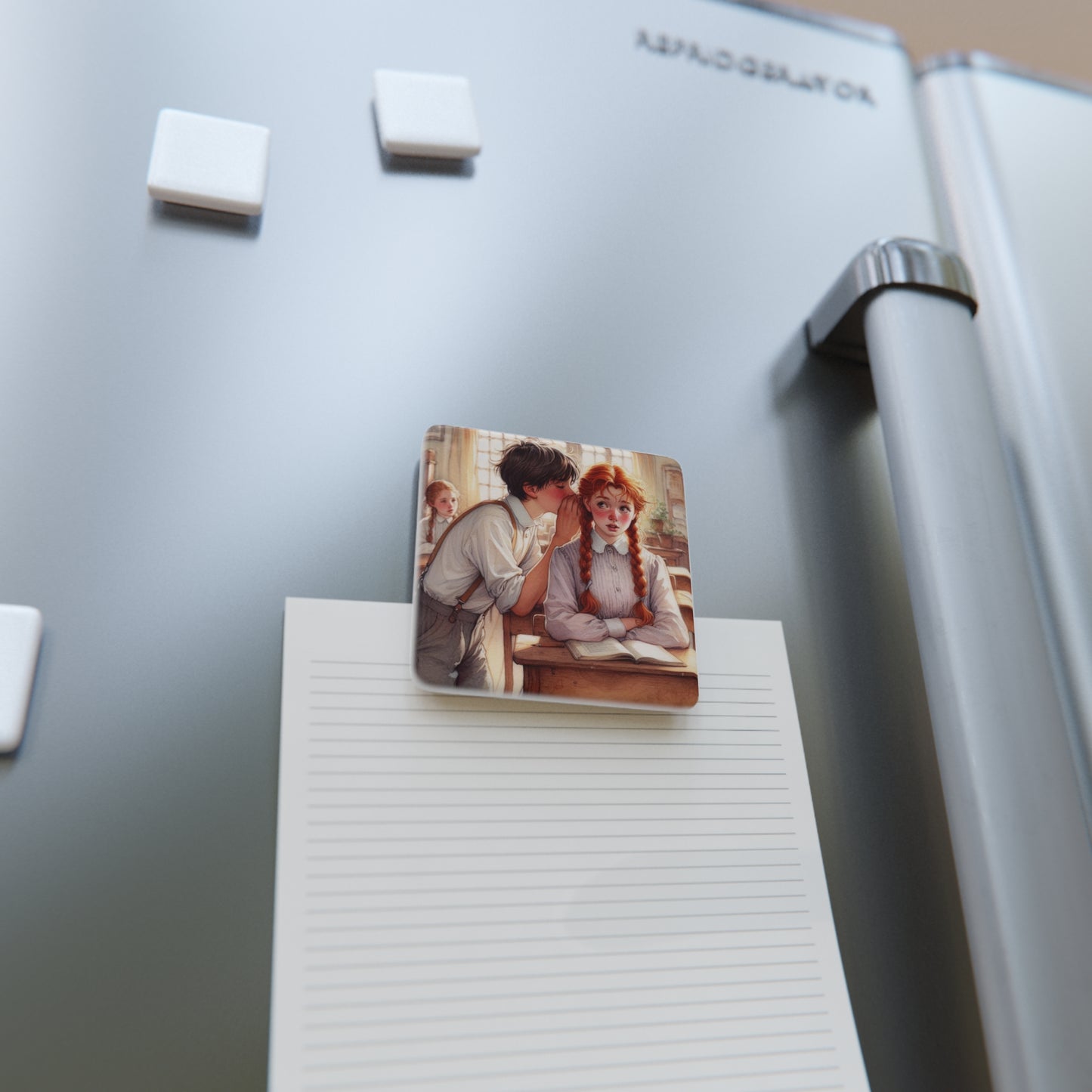 Porcelain Magnet, Anne of Green Gables, Gilbert Blythe, Lucy Maud Montgomery Gift, Stocking Stuffer, Square Magnet