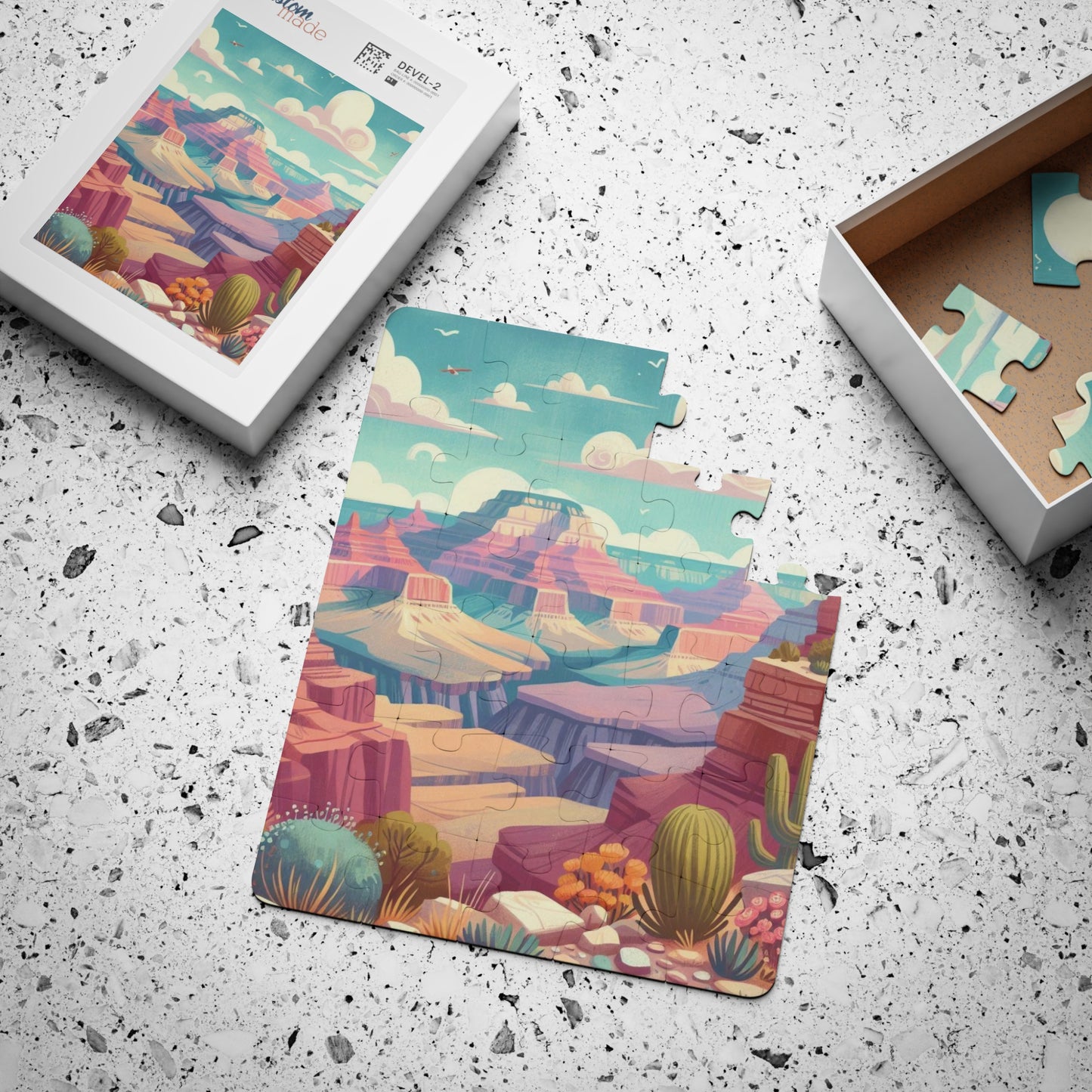 Grand Canyon National Park Kids Puzzle, 30-Piece Educational Geography Jigsaw Puzzle, Fun Learning Activity, Children's Puzzle,