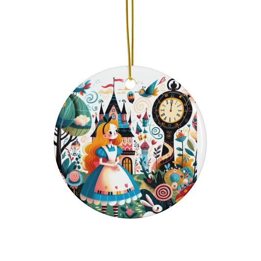 Ceramic Ornaments, 2-Side Print, (1pc, 3pcs, 5pcs, 10pcs)