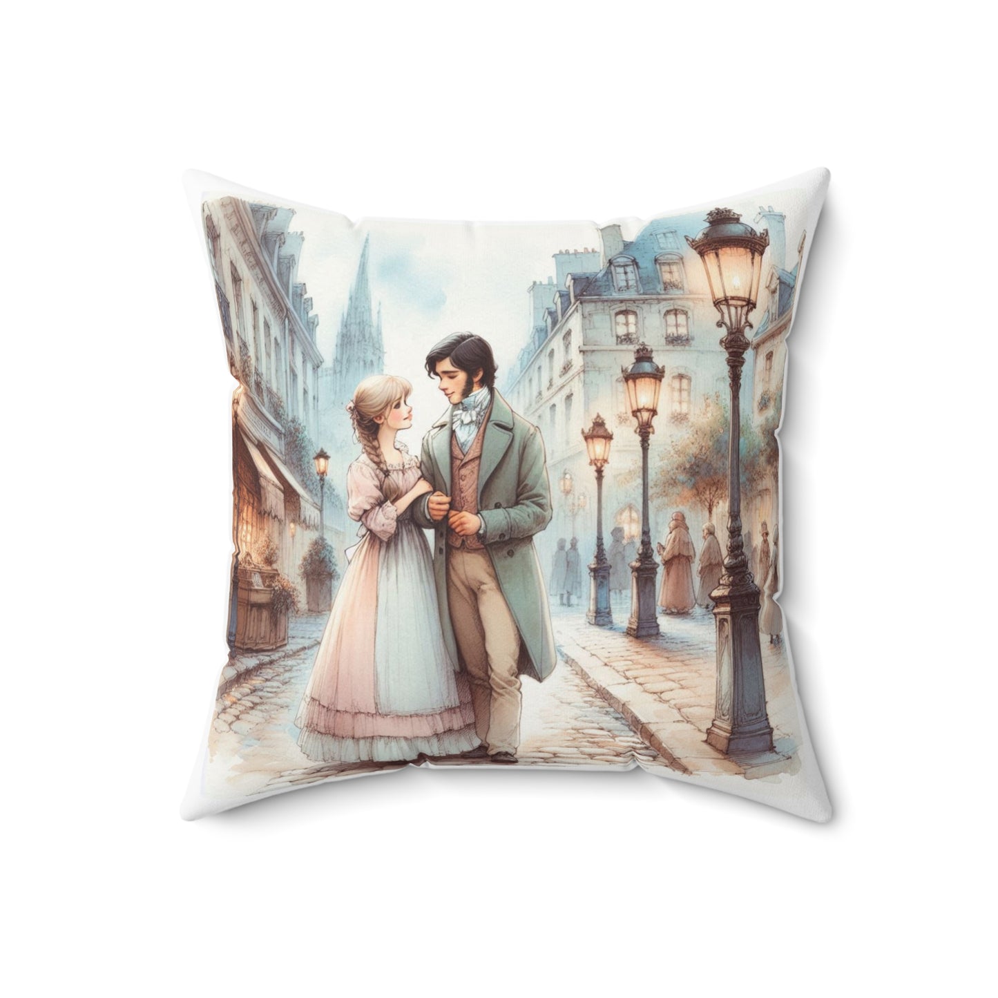 Les Misérables Literary Pillow, Victor Hugo Book Nook Decor, Library Cushion, Square Pillow Gift, Spun Polyester
