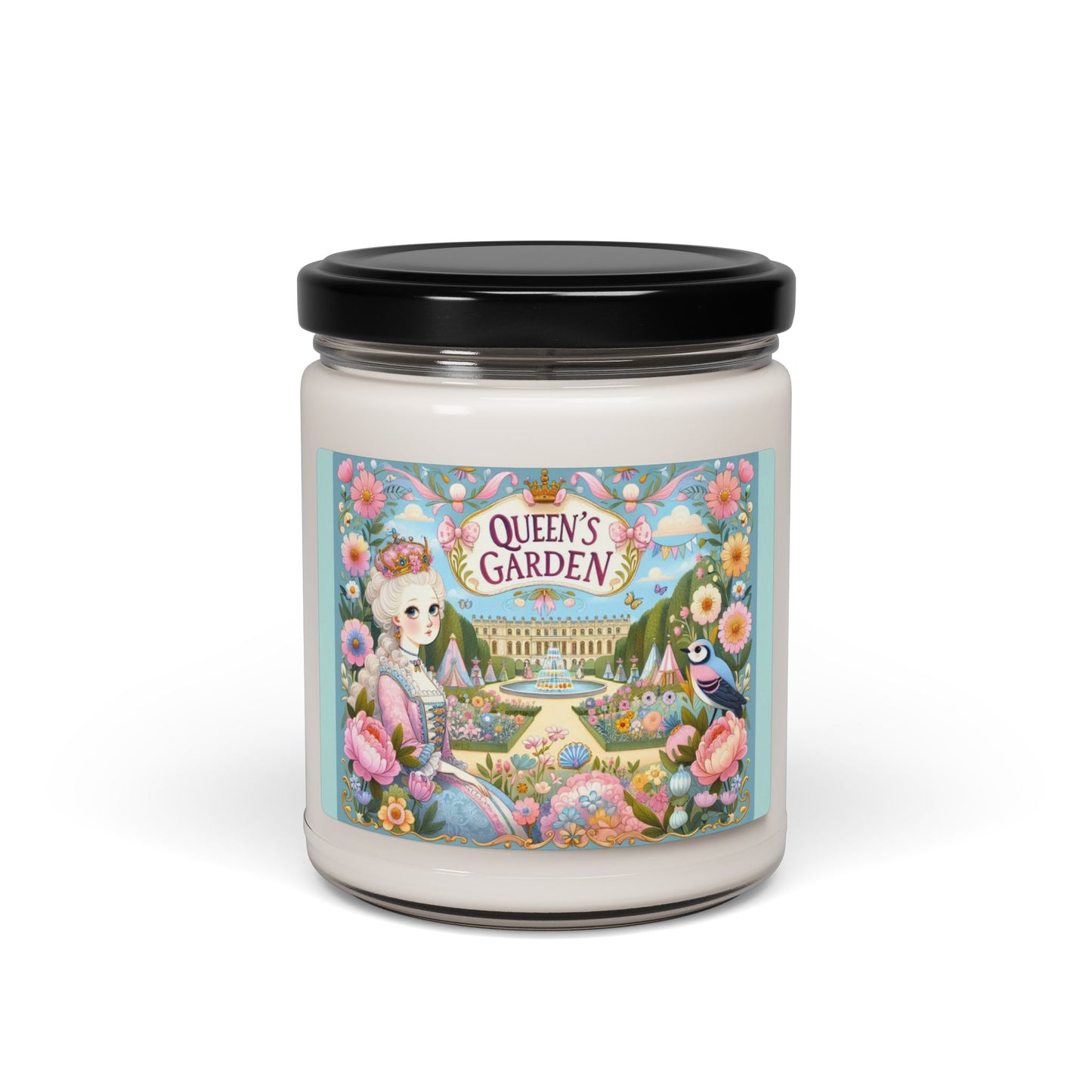 Marie Antoinette Floral Scent Whimsical, Paris, France, Scented Soy Candle, 9oz