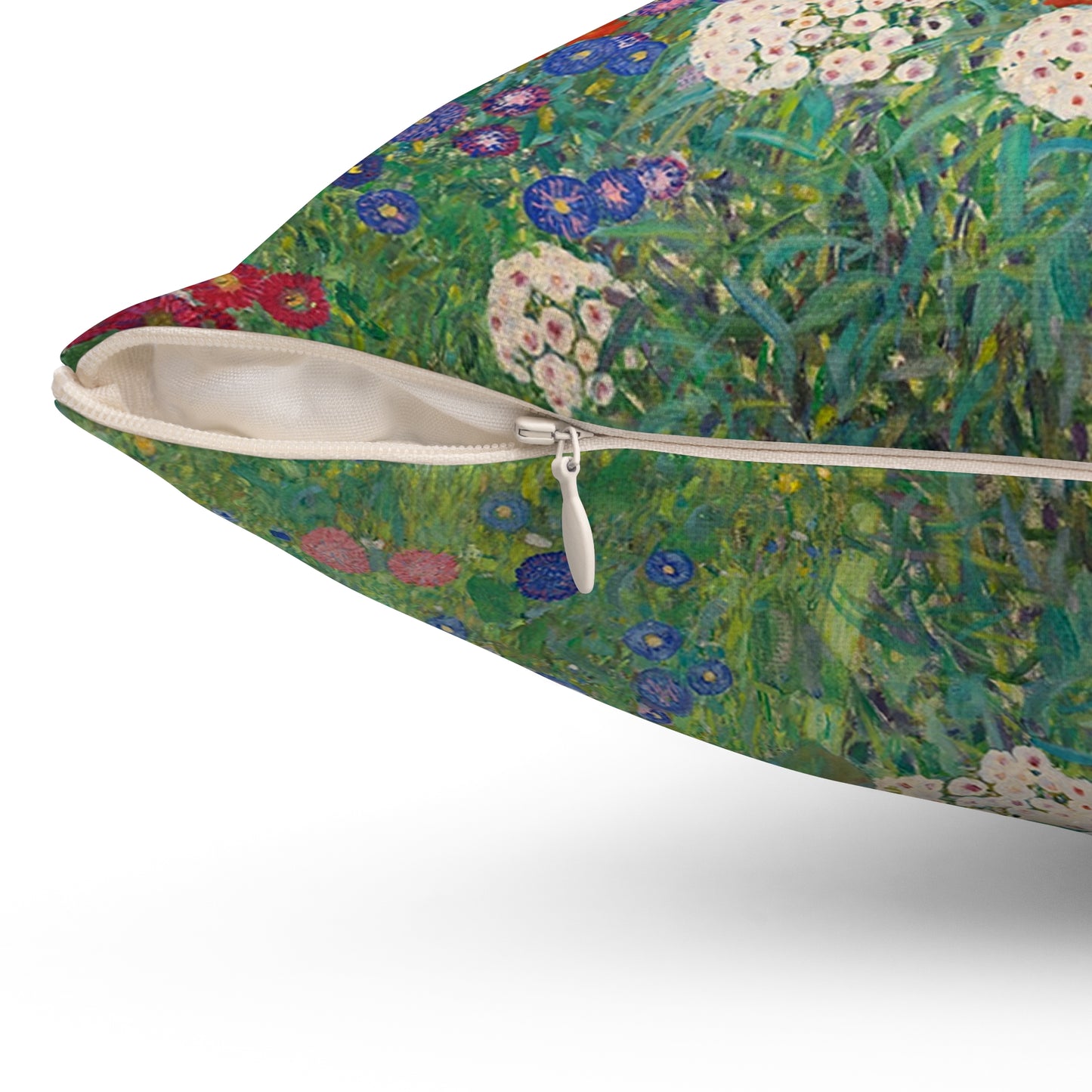 Gustav Klimt, Farm Garden, Sunflowers, Square, Pillow, Summer, Home Decor, Bedding, Artist, Gift