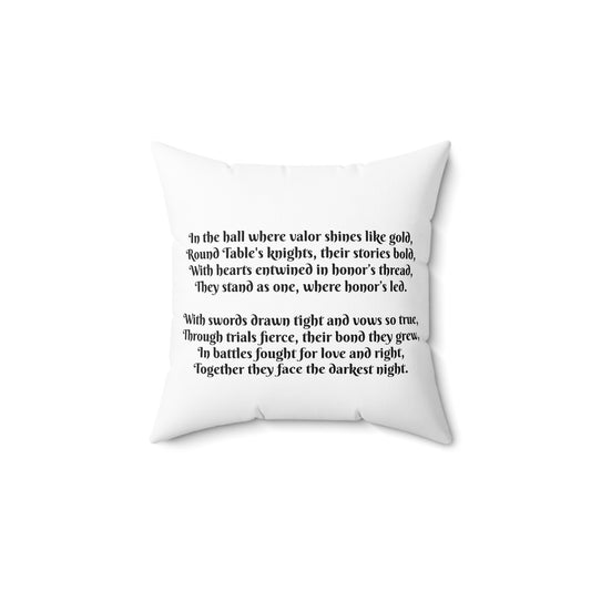 Knights of the Round Table, King Arthur, Camelot, Cushion, Decor, Library, Book Nook, Square Pillow, Gift