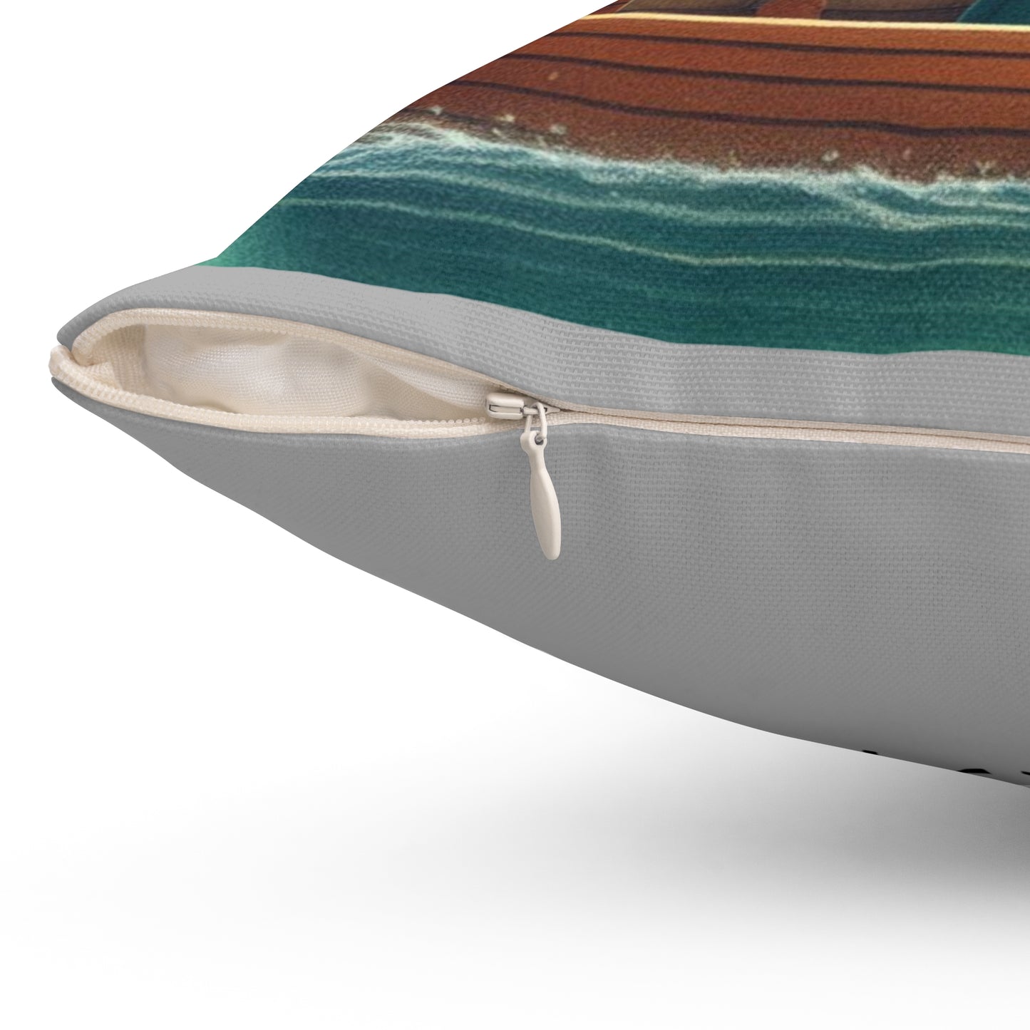 Korean, Row Row Your Boat, Nursery Rhyme,  Square Pillow,  School, Nursery, Child, Hangul, Library, Book Nook, Reading Corner, Class