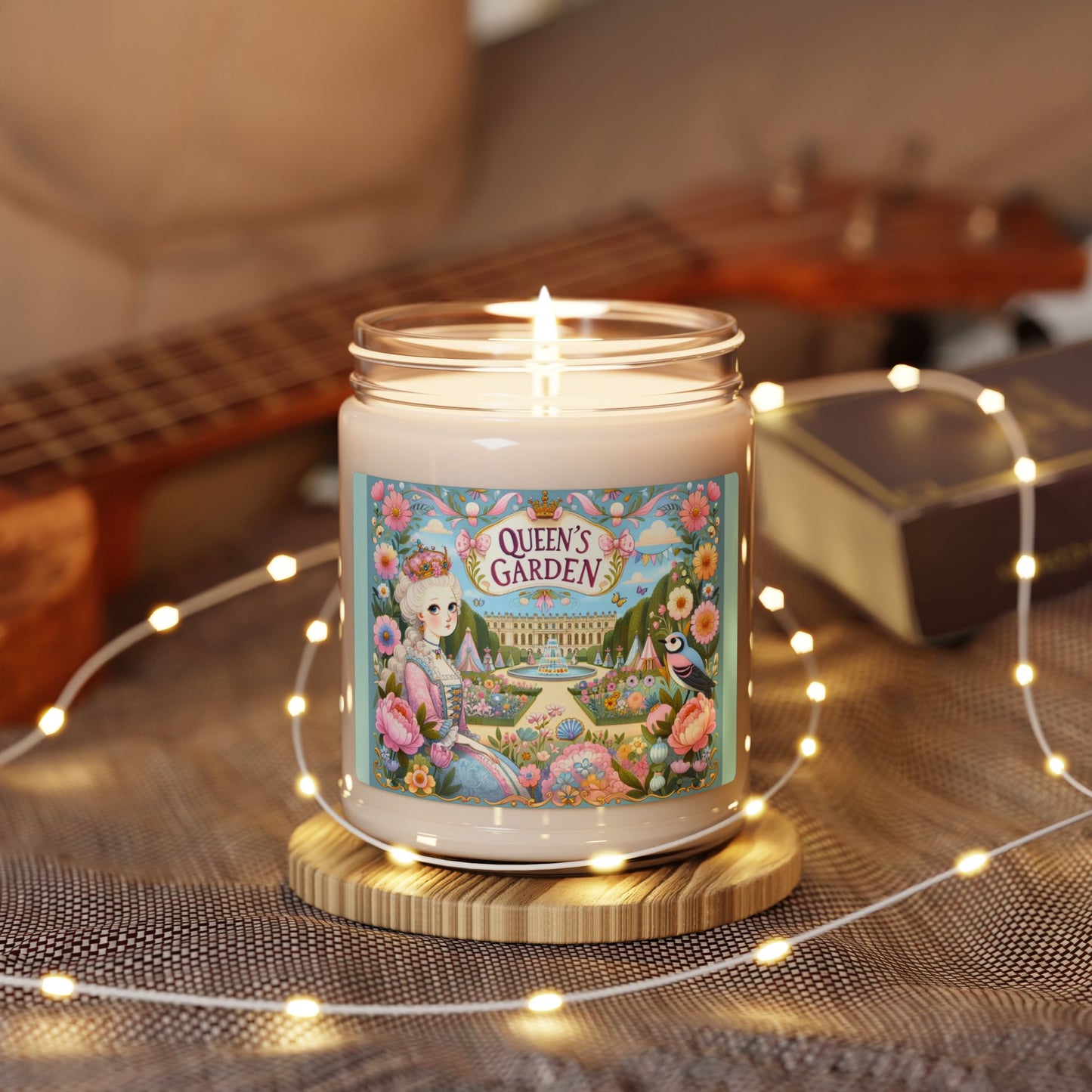 Marie Antoinette Floral Scent Whimsical, Paris, France, Scented Soy Candle, 9oz
