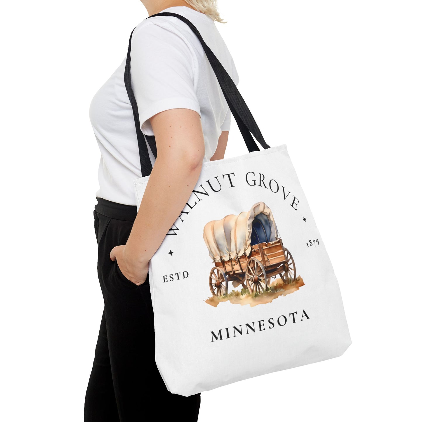 Little House on the Prairie, Laura Ingalls Wilder, Walnut Grove, Tote Bag, Book Bag, School, Library, Book Club