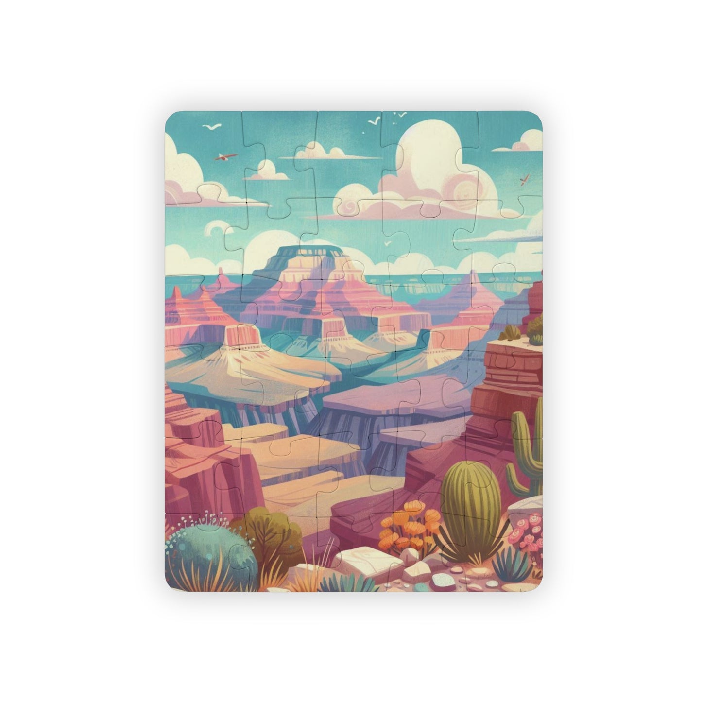 Grand Canyon National Park Kids Puzzle, 30-Piece Educational Geography Jigsaw Puzzle, Fun Learning Activity, Children's Puzzle,