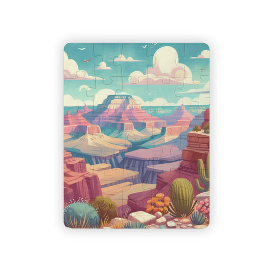 Grand Canyon National Park Kids Puzzle, 30-Piece Educational Geography Jigsaw Puzzle, Fun Learning Activity, Children's Puzzle,