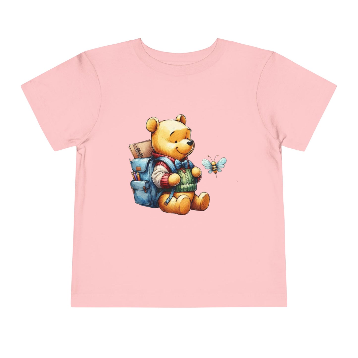 Winnie the Pooh Toddler Tee, Cute Bear Shirt for Kids, Birthday Gift, Playtime Outfit, Nursery Apparel, Animal Lover Top, Short Sleeve