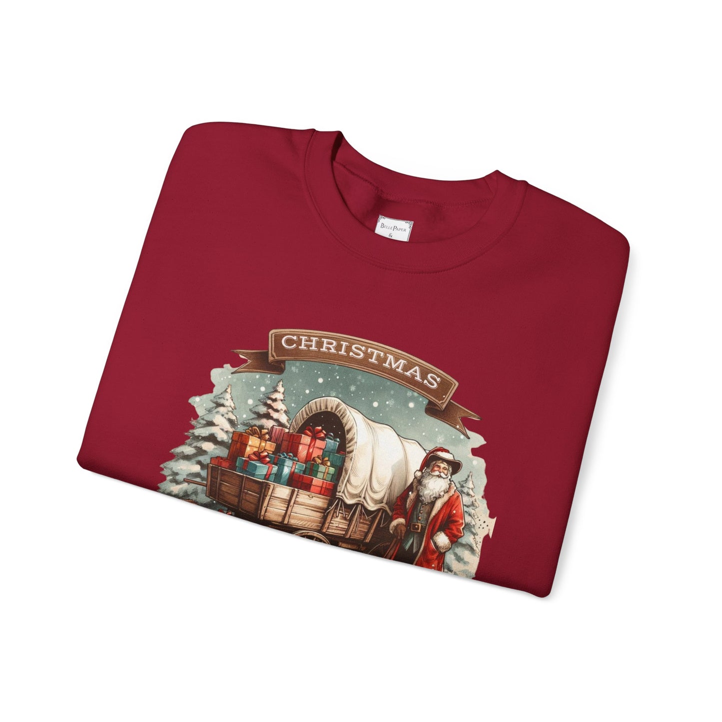 Laura Ingalls Wilder Christmas Crewneck Sweatshirt, Walnut Grove Holiday Gift, Vintage Style Christmas Apparel, Winter Layer, Unisex