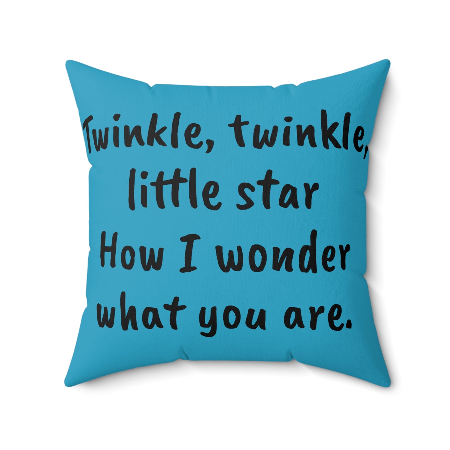 Twinkle Twinkle Star, Nursery Rhyme Pillow,  Square Pillow, Library, Book Nook, Reading Corner, Classroom, Teacher