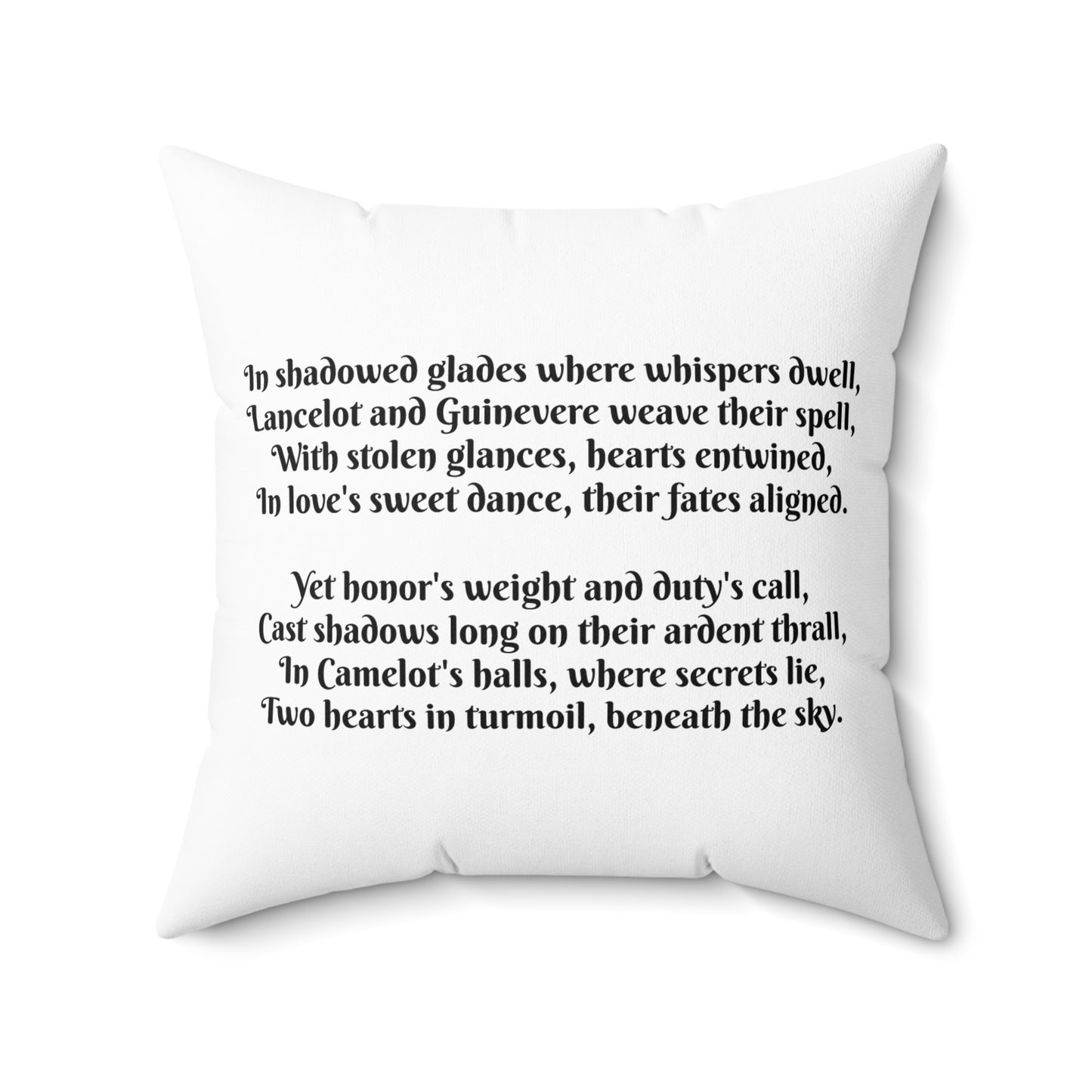 Camelot, Lancelot, Guinevere, Knights of the Round Table, Cushion, Book Nook, Library, Gift, Bedding, Pillow, Renaissance, Medieval