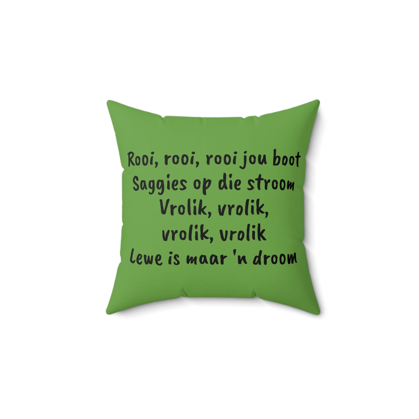 Africa, Afrikaans, Row Row Your Boat, Square Pillow, Nursery Rhyme, Library, Book Nook, Reading Corner, Educational, Gift Classroom