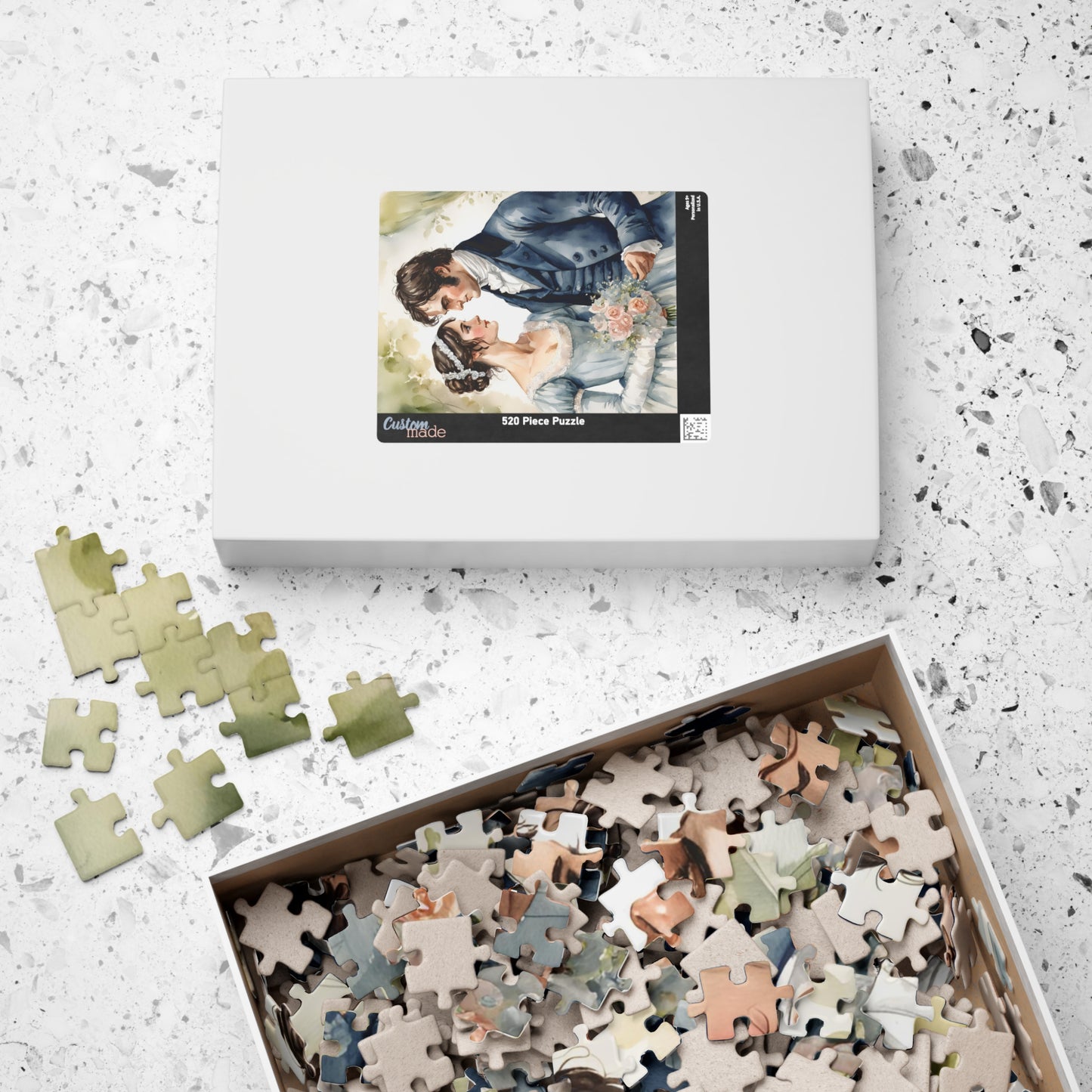 Romantic Fine Art Puzzle | 110, 252, 520, 1014-piece | Perfect for Couples, Weddings, Anniversaries, Cozy Nights, Gift Idea