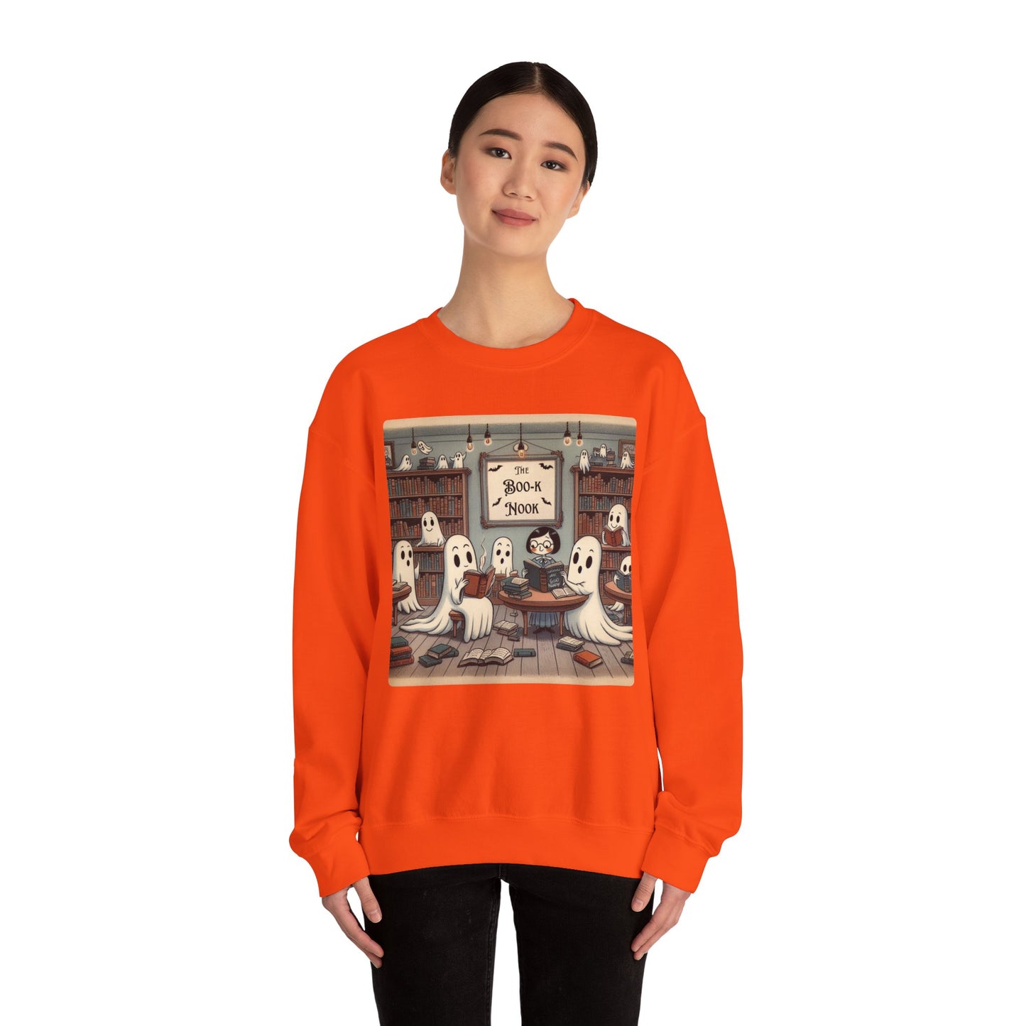 Ghost Readers Crewneck Sweatshirt, Cozy Halloween, Book Lover Apparel, Sweatshirt for Fall, Librarian Shirt, Autumn Teacher Gift, Fall