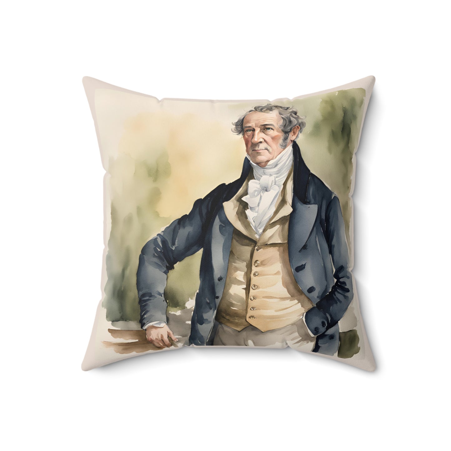 Literary Square Pillow, Pride and Prejudice Regency Quote, Jane Austen Fan Gift, Mr Bennett Family Pillow, Austenite Home Decor