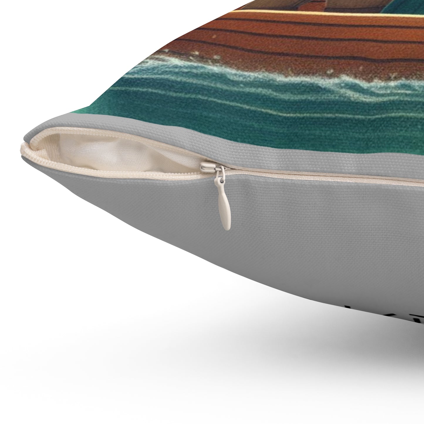 Korean, Row Row Your Boat, Nursery Rhyme,  Square Pillow,  School, Nursery, Child, Hangul, Library, Book Nook, Reading Corner, Class