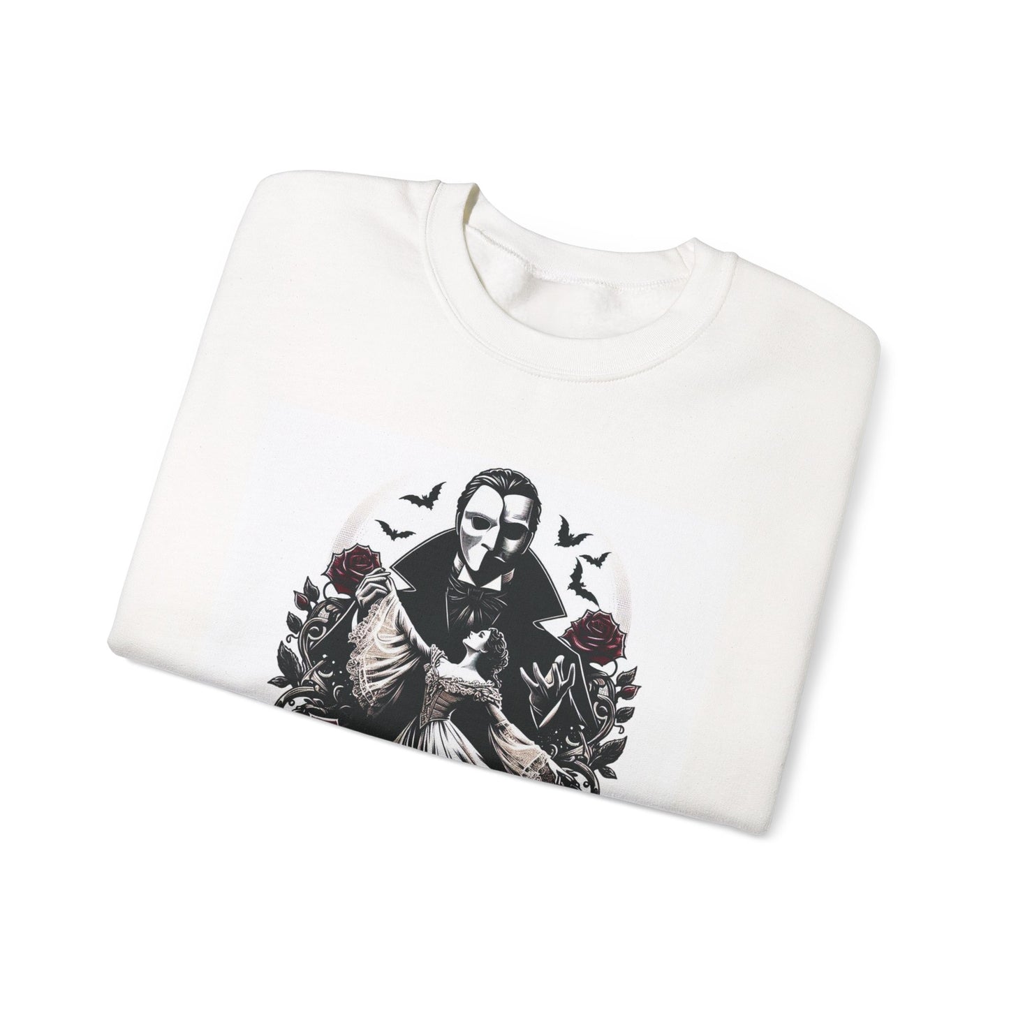 Gothic Crewneck Sweatshirt, Phantom of the Opera, Cozy Casual, Literary Bookish Fashion, Halloween Apparel, Gaston Leroux